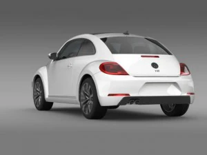 vw beetle tdi 2013 3D Model
