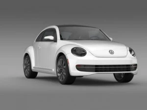 vw beetle tdi 2013 3D Model