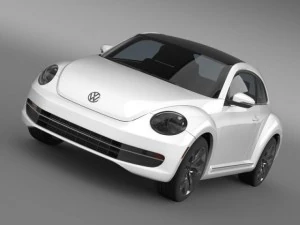 vw beetle tdi 2013 3D Model