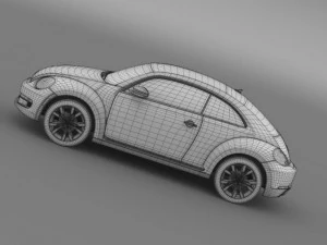vw beetle tdi 2013 3D Model
