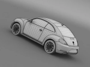vw beetle tdi 2013 3D Model