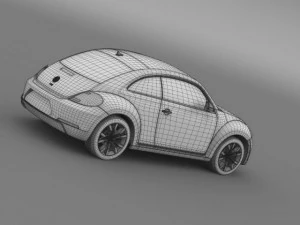 vw beetle tdi 2013 3D Model