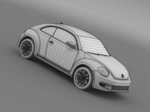 vw beetle tdi 2013 3D Model