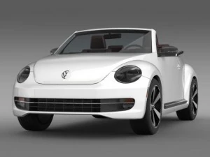vw beetle cabrio 2013 3D Model