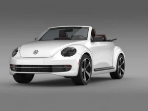 vw beetle cabrio 2013 3D Model