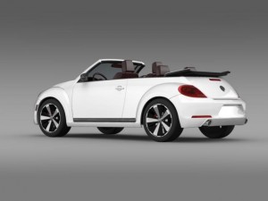 vw beetle cabrio 2013 3D 모델