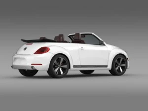 vw beetle cabrio 2013 3D Model