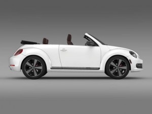 vw beetle cabrio 2013 3D 모델