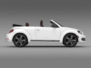 vw beetle cabrio 2013 3D Model