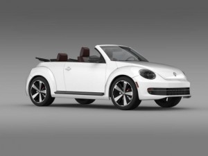 vw beetle cabrio 2013 3D 모델