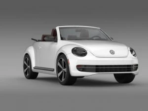 vw beetle cabrio 2013 3D Model
