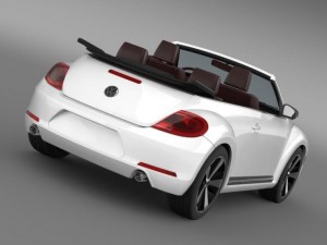 vw beetle cabrio 2013 3D 모델
