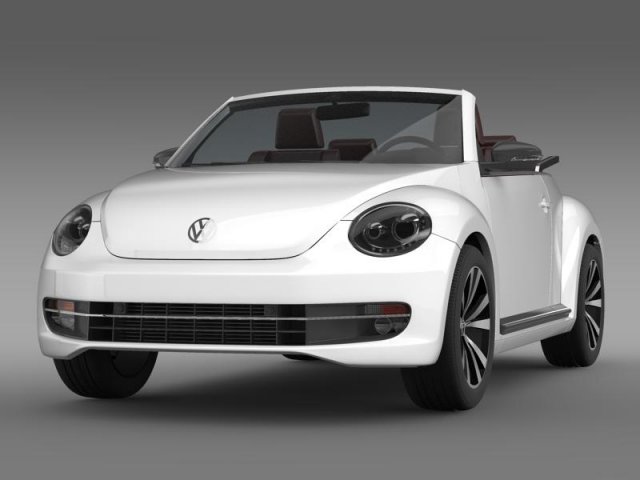 vw beetle cabrio sport Modelo 3D .c4d .max .obj .3ds .fbx .stl .blend 