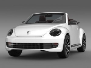 vw beetle cabrio sport 3D Model