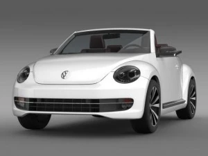vw besouro cabrio esporte Modelo 3D
