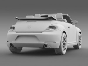 vw beetle cabrio sport Modelo 3D