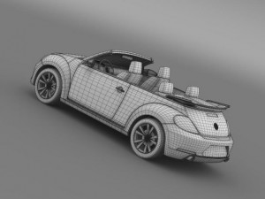 vw beetle cabrio sport Modelo 3D