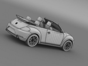 vw beetle cabrio sport Modelo 3D