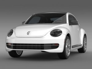 vw beetle design 2012 3D Model