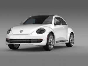 vw beetle design 2012 3D Модель
