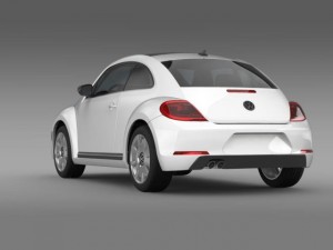 vw beetle design 2012 3D Модель
