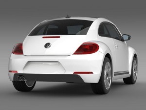 vw beetle design 2012 3D Модель
