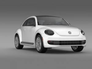 vw beetle design 2012 3D Модель