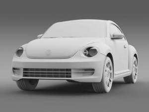 vw beetle design 2012 3D Модель