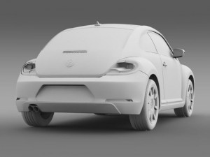 vw beetle design 2012 3D Модель
