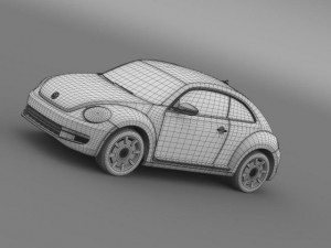 vw beetle design 2012 3D Модель