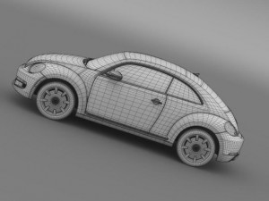 vw beetle design 2012 3D Модель