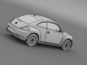 vw beetle design 2012 3D Модель