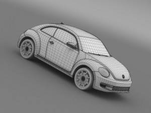 vw beetle design 2012 3D Модель