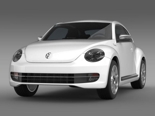 vw beetle fender edition 2012 3D 模型 .c4d .max .obj .3ds .fbx .stl .blend 