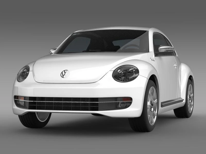 vw beetle fender edition 2012 3D Model .c4d .max .obj .3ds .fbx .stl .blend 