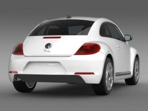 vw beetle fender edition 2012 3D Model