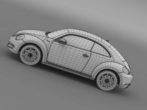 vw beetle fender edition 2012 3D Model