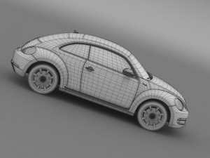 vw beetle fender edition 2012 3D 模型