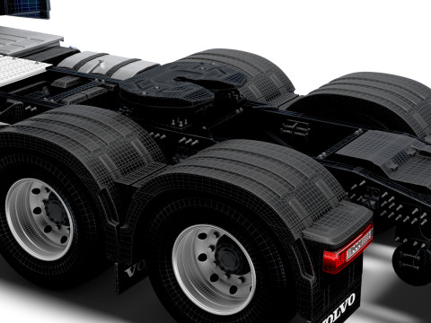 ボルボ FH16 エアロ 6x2 トラクター 2026 3Dモデル