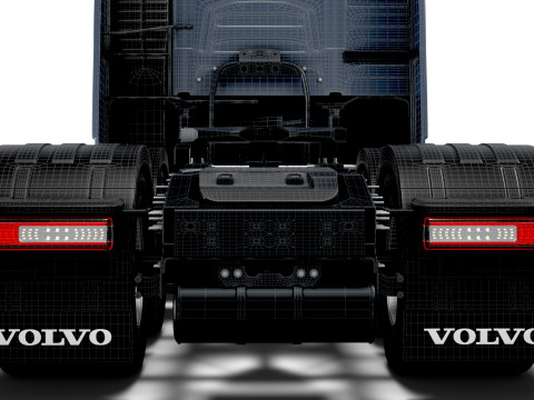 ボルボ FH16 エアロ 6x2 トラクター 2026 3Dモデル