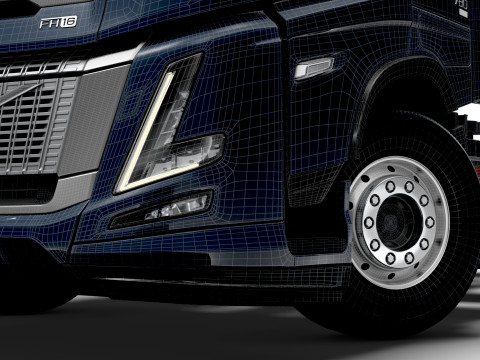 Tracteur Volvo FH16 Aero 4x2 2026 Modèle 3D