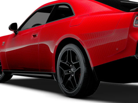 Dodge Charger Daytona RT Fase 1 2D LB 2026 Modello 3D