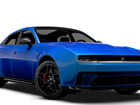 道奇 Charger 代托纳 RT Stage 1 4D LB 2025 3D 模型