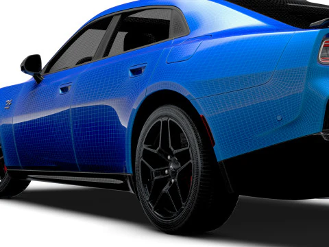 道奇 Charger 代托纳 RT Stage 1 4D LB 2025 3D 模型
