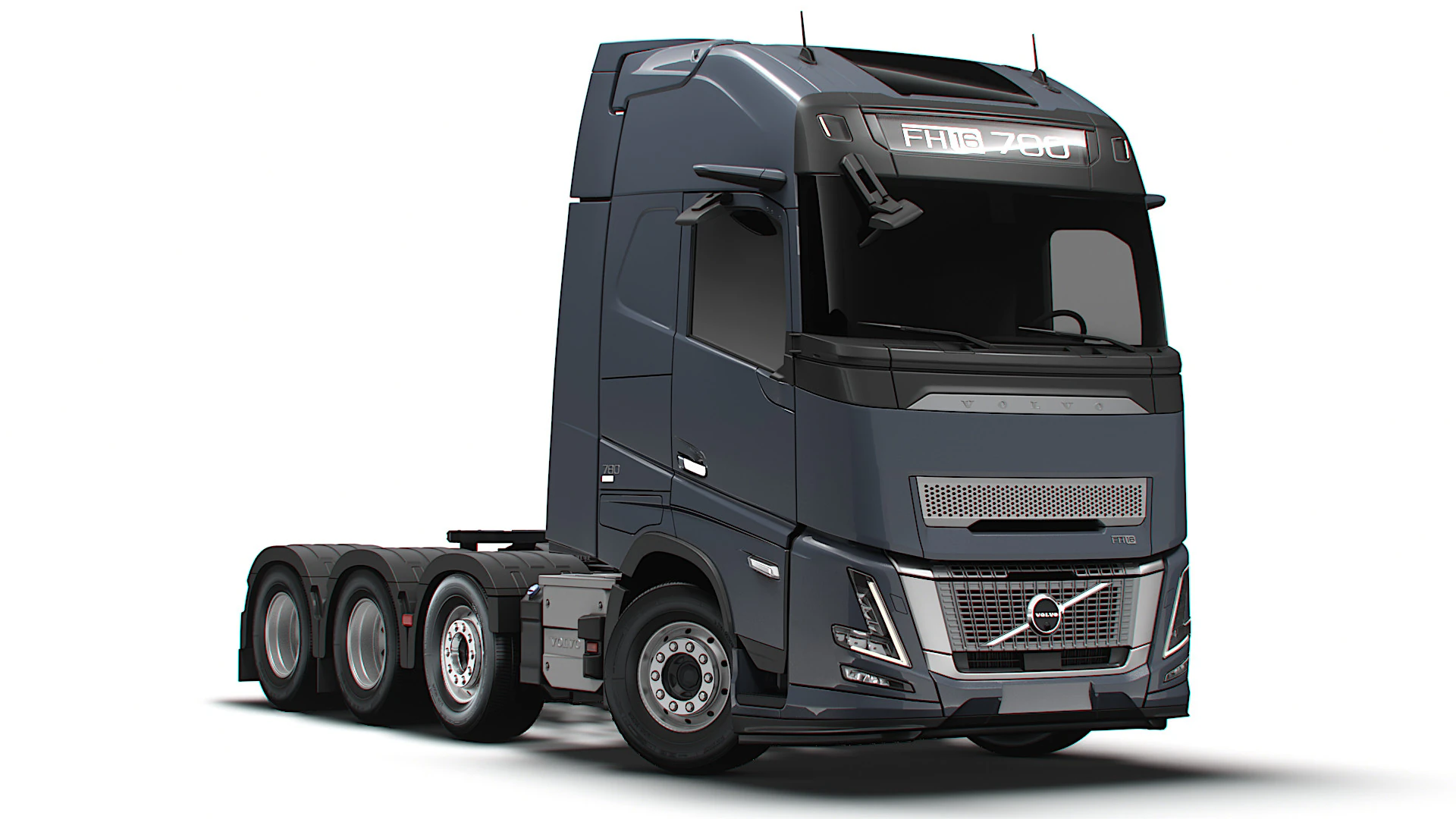 Volvo FH16 Aero 8x4 Tractor 2026 3D Модель .c4d .max .obj .3ds .fbx .stl .blend 