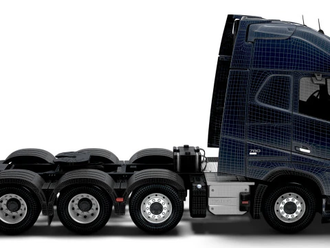 Volvo FH16 Aero 8x4 Tractor 2026 3D Модель