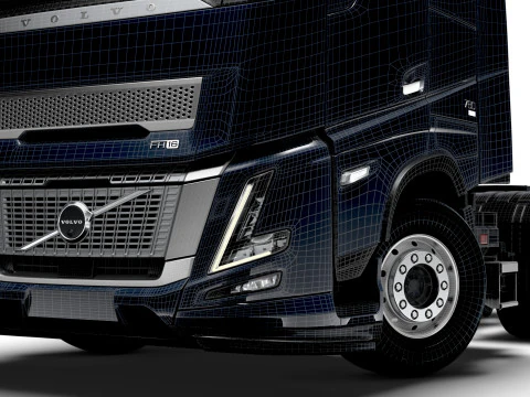 Volvo FH16 Aero 8x4 Tractor 2026 3D Модель