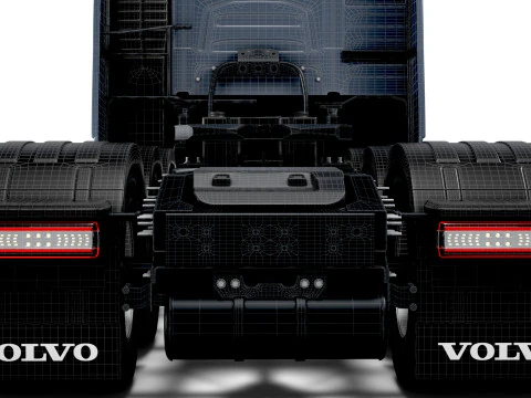 Volvo FH16 Aero 8x4 Tractor 2026 3D Модель