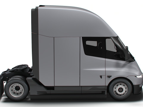 Tesla Semi Tractor 4x2 2026 3D Model