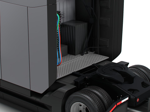 Tesla Semi Tractor 4x2 2026 3D Model